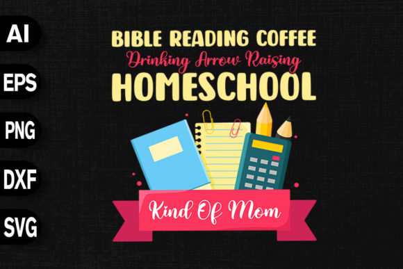 Bible Reading Coffee Drinking Arrow Graphics and T-Shirt Designs