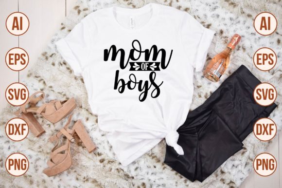 Mom of Boys 2 Graphics and T-Shirt Designs Review